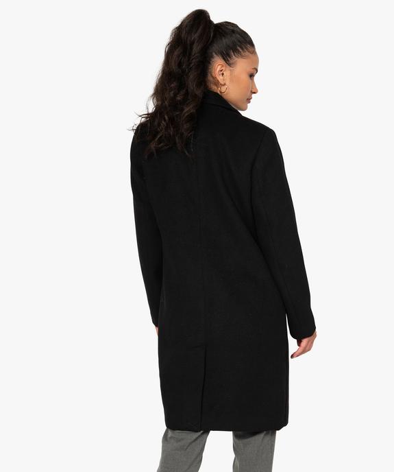 Manteau femme mi-long à col tailleur vue3 - GEMO(FEMME PAP) - GEMO