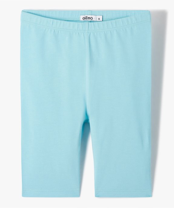 Legging court cycliste uni fille vue1 - GEMO