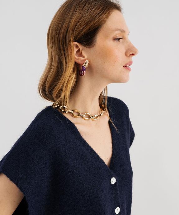 Gilet sans manches coupe oversize femme vue2 - GEMO(FEMME PAP) - GEMO