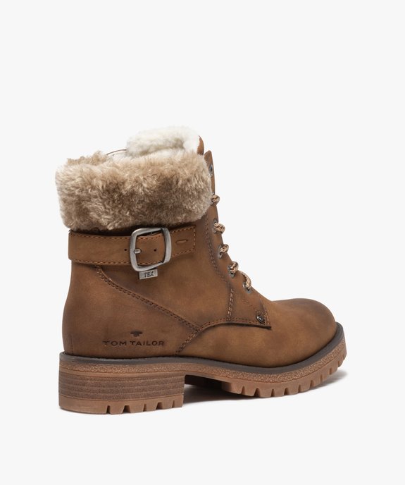 Boots fourrées femme à semelle crantée – Tom Tailor vue4 - TOM TAILOR - GEMO