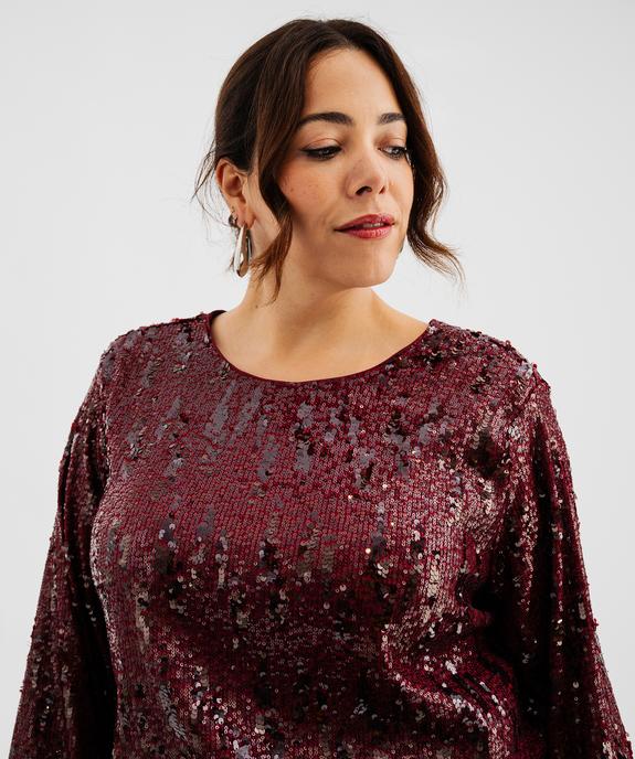 Blouse à sequins femme grande taille vue2 - GEMO (G TAILLE) - GEMO