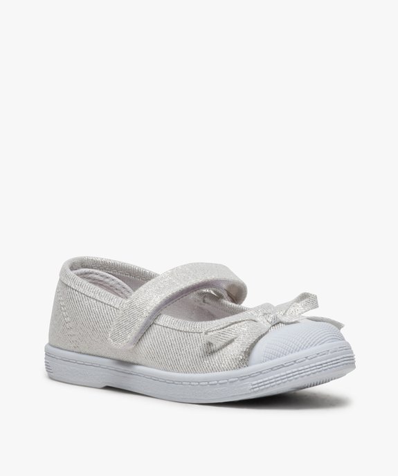 Babies fille en toile argentée et bout renforcé vue2 - GEMO (ENFANT) - GEMO