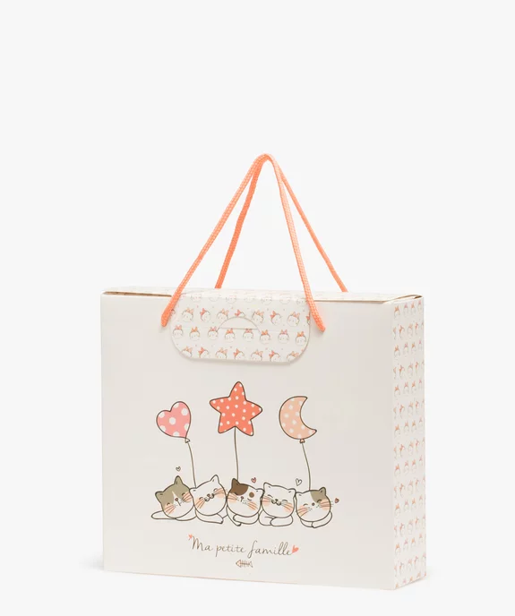 Boite cadeau enfant avec motifs chats vue2 - GEMO (ACCESS) - GEMO