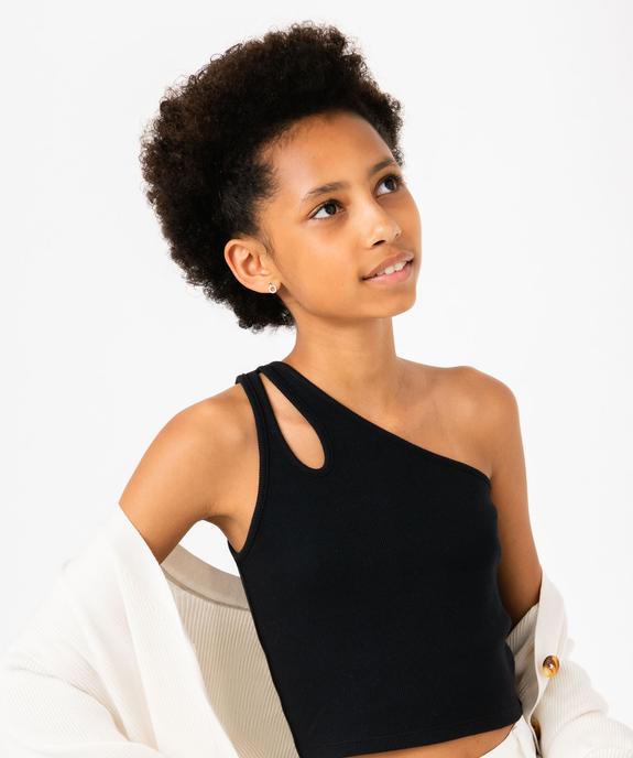 Débardeur fille coupe courte et asymétrique  vue1 - GEMO (JUNIOR) - GEMO