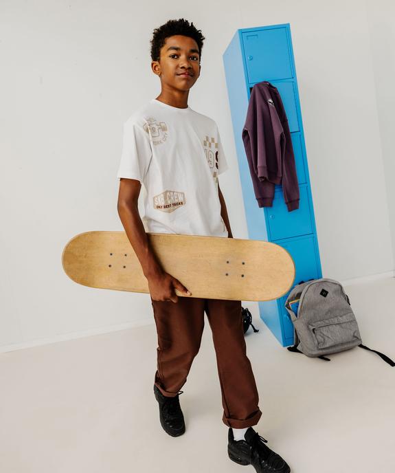 Tee-shirt manches courtes imprimé garçon vue6 - GEMO 4G GARCON - GEMO