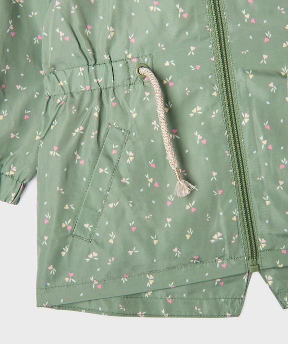 Imperméable déperlant à motifs fleuris bébé fille vue6 - GEMO(BEBE DEBT) - GEMO