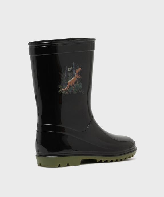 Bottes de pluie à semelle crantée imprimées garçon - Jurassic World vue4 - JURASSIC PARK - GEMO
