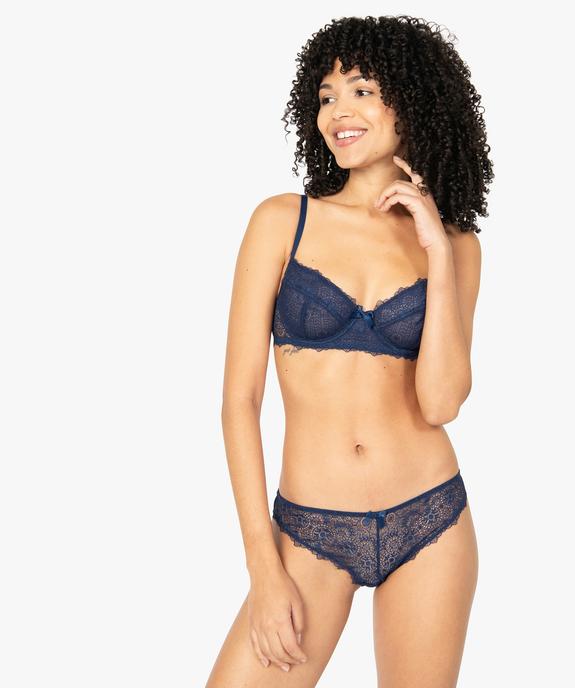Culotte femme en dentelle et tulle (lot de 2) vue3 - GEMO(HOMWR FEM) - GEMO