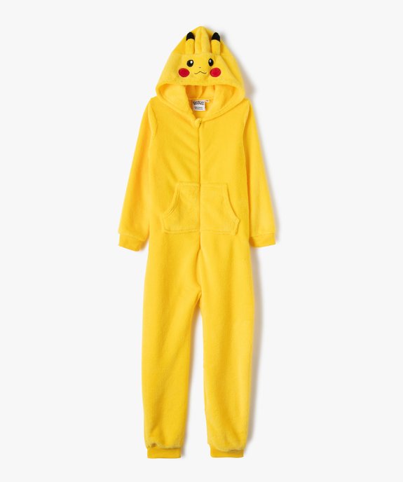 Combinaison pyjama garçon zippée Pikachu - Pokemon vue1 - POKEMON - GEMO