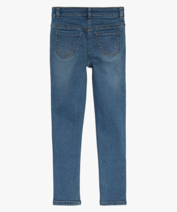 Jean fille coupe skinny en matière extensible vue4 - GEMO (ENFANT) - GEMO