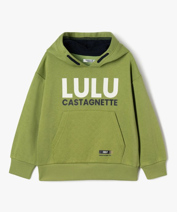 Sweat à capuche avec poche kangourou garçon - LuluCastagnette vue2 - LULUCASTAGNETTE - GEMO