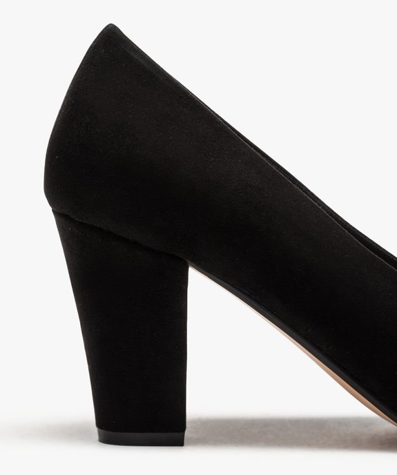 Escarpins femme en suédine coupe spéciale pied large vue6 - GEMO(URBAIN) - GEMO