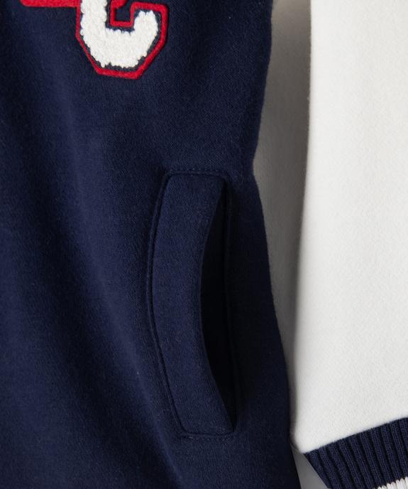 Sweat pressionné look veste en molleton doux bébé garçon - LuluCastagnette vue3 - LULU CASTAGNETTE GEMO FOR GOOD - GEMO