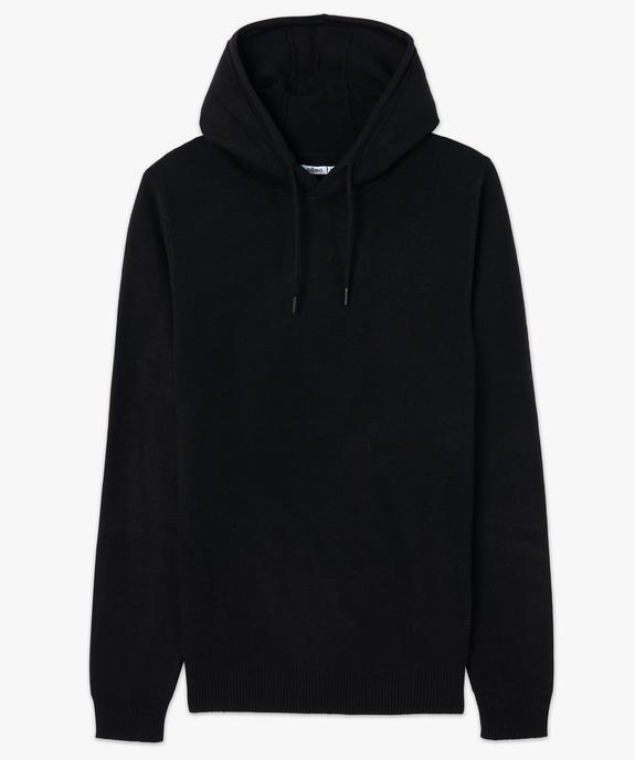 Pull homme à capuche façon sweat vue4 - GEMO (HOMME) - GEMO