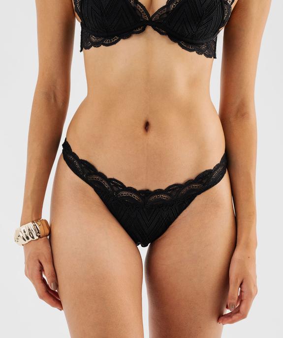 Culotte en dentelle irisée femme vue2 - GEMO(HOMWR FEM) - GEMO