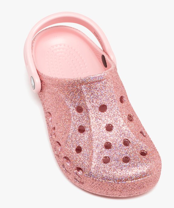 Sabots souples femme dessus perforé à paillettes Baya Glisser - Crocs vue5 - CROCS - GEMO