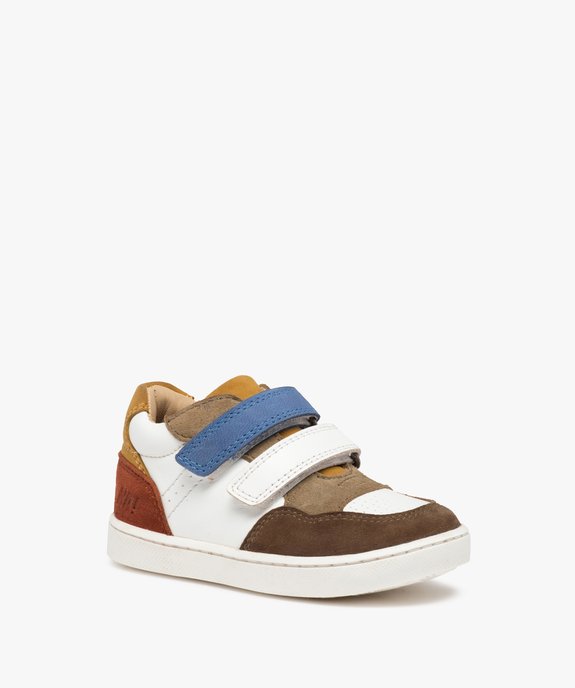 Baskets bébé garçon mid-cut en cuir – NA! vue2 - NA! - GEMO