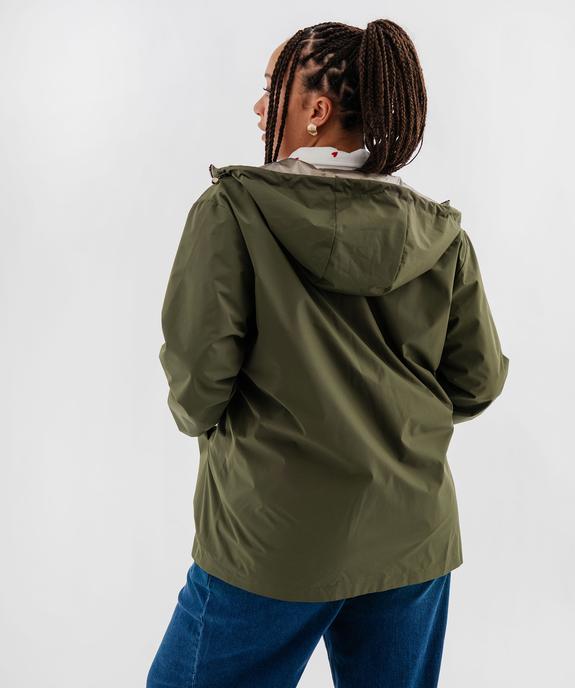 Blouson déperlant à capuche réversible femme grande taille vue3 - GEMO 4G GT - GEMO