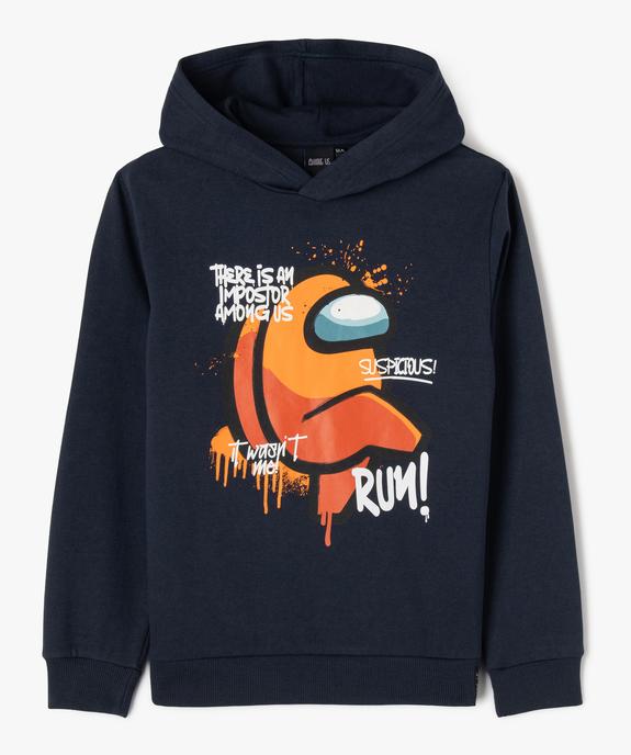 Sweat à capuche en molleton doux imprimé garçon - Among Us vue1 - AMONG US - GEMO
