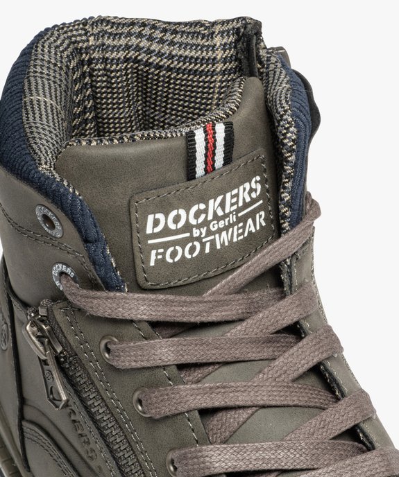 Boots homme unies à lacets et fermeture à zip - Dockers by Gerli vue7 - DOCKERS BY GERL - GEMO