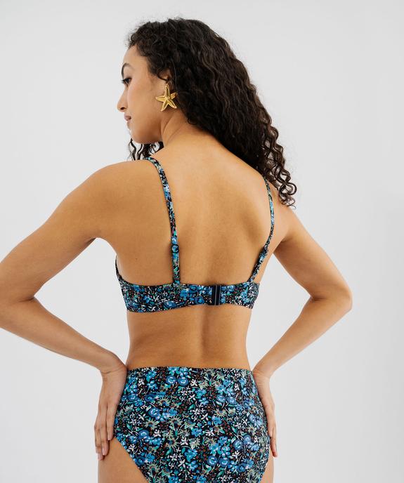 Haut de maillot de bain imprimé forme corbeille femme vue2 - GEMO (PLAGE) - GEMO