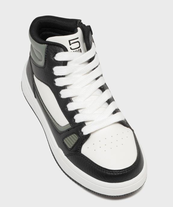 Baskets montantes à lacets et zip garçon - 5 Miles vue5 - 5 MILES - GEMO