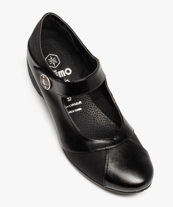 Escarpins femme confort unis à bride scratch vue5 - GEMO (CONFORT) - GEMO