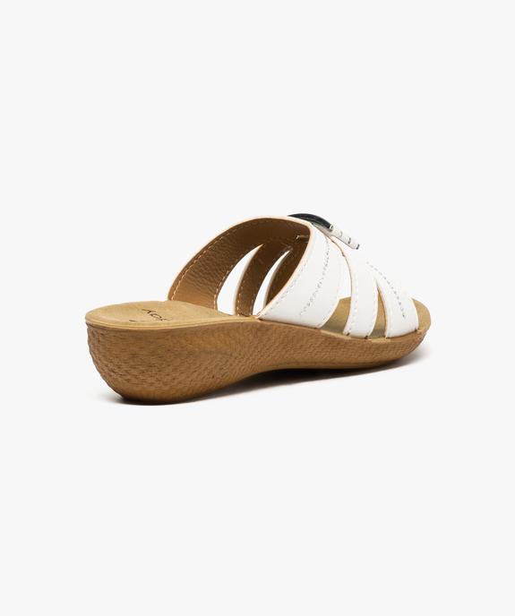 Mule compensée à strass vue4 - GEMO (CONFORT) - GEMO