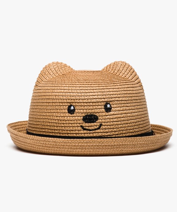 Chapeau rond motif ours vue1 - GEMO (ENFANT) - GEMO