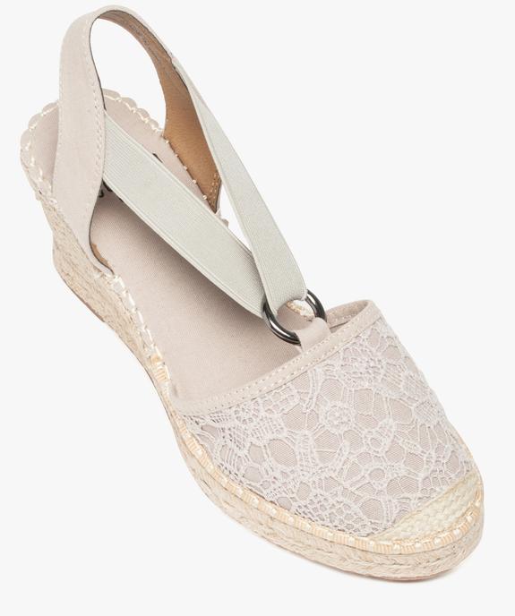 Espadrilles à talon compensé vue5 - GEMO(URBAIN) - GEMO