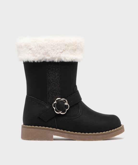 Bottines avec fourrure imitation et paillettes fille - Lovely Wings vue1 - LOVELY WINGS - GEMO