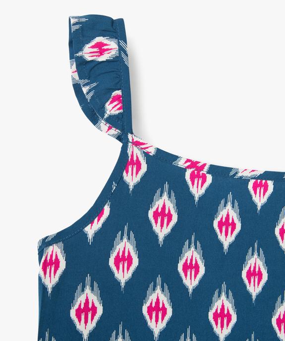 Chemise fille à bretelles et dos smocké à motifs vue2 - GEMO (ENFANT) - GEMO