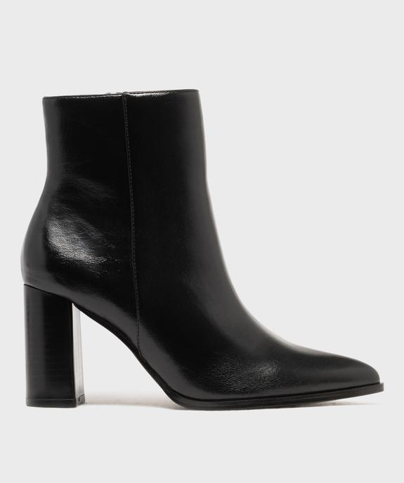 Boots à talon haut et bout pointu unies femme vue1 - FOLLOW ME - GEMO