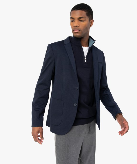 Veste homme en matière stretch vue1 - GEMO (HOMME) - GEMO