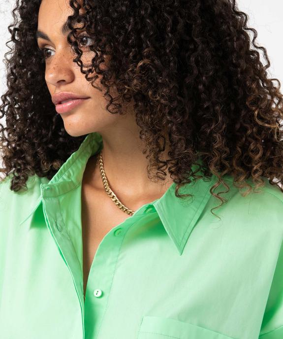 Chemise femme coupe oversize avec poche poitrine vue2 - GEMO(FEMME PAP) - GEMO
