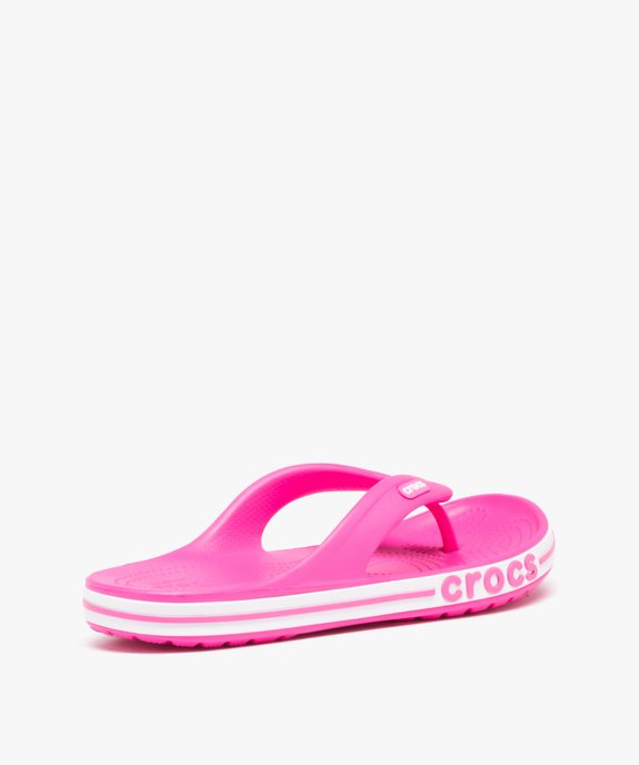 Tongs femme unies à semelle épaisse sportive - Crocs vue4 - CROCS - GEMO