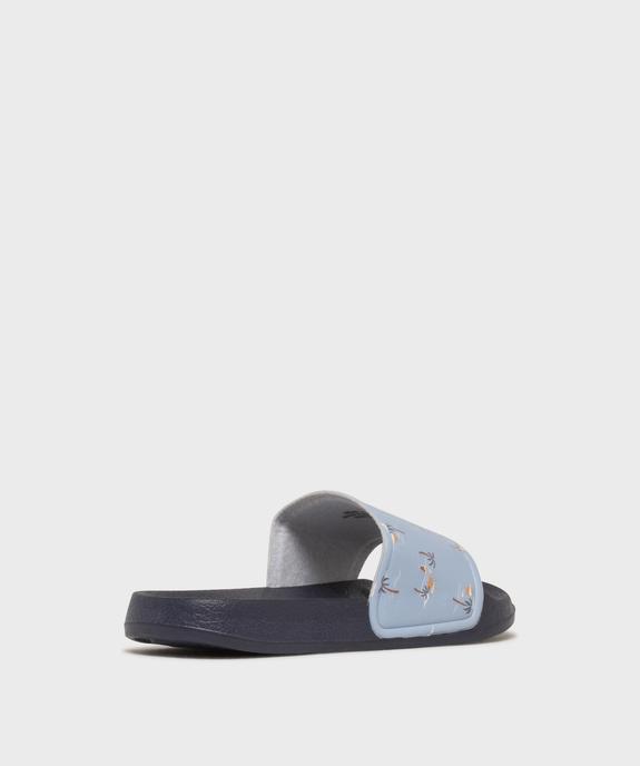 Mules de plage à motifs palmiers garçon vue4 - GEMO (PLAGE) - GEMO