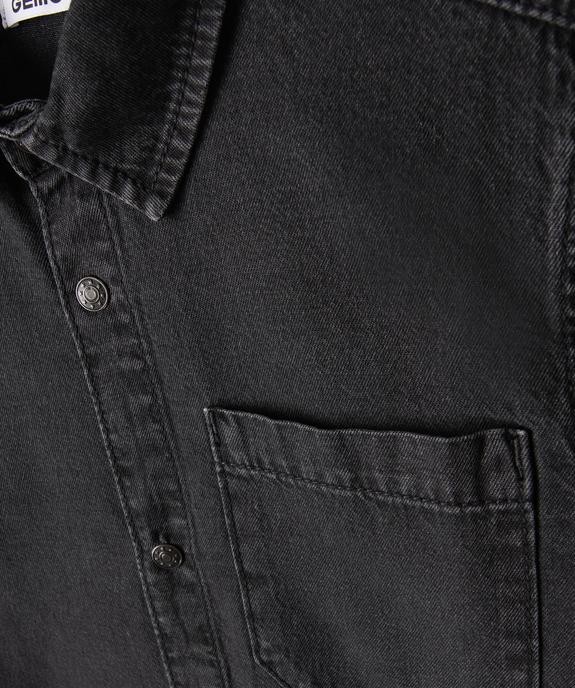 Chemise garçon en toile de coton aspect denim vue2 - GEMO 4G GARCON - GEMO
