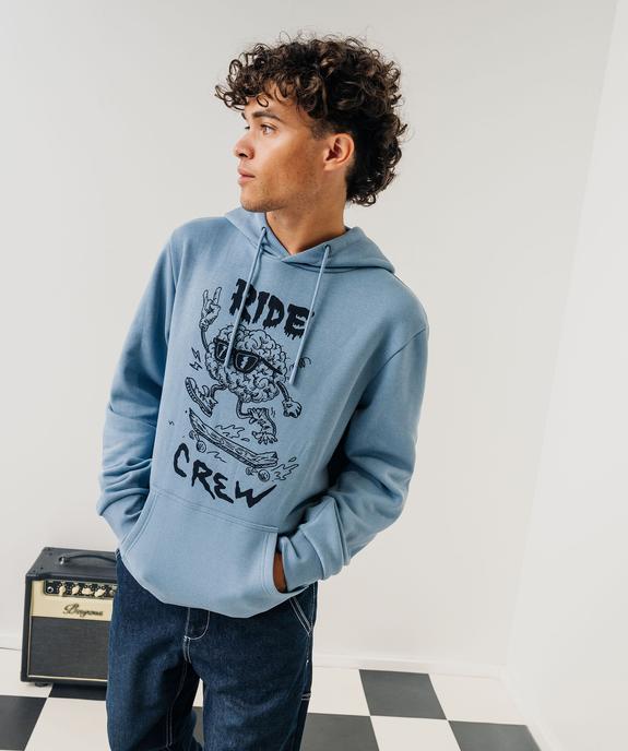 Sweat à capuche avec motif homme vue7 - GEMO (HOMME) - GEMO