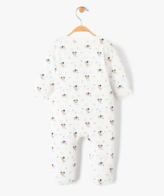 Pyjama dors-bien ouverture ventrale pressionné motif chien bébé vue3 - GEMO(BB COUCHE) - GEMO