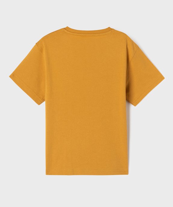 Tee-shirt manches courtes col tunisien garçon vue4 - GEMO (ENFANT) - GEMO
