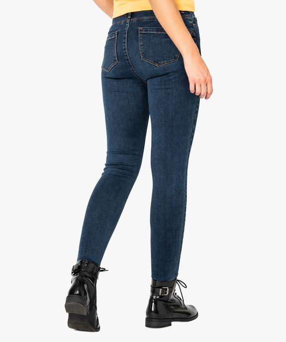Jean femme skinny push-up uni vue3 - FOLLOW ME - GEMO