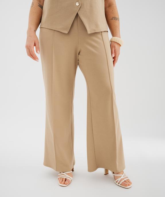 Pantalon ample et souple femme grande taille vue1 - GEMO (G TAILLE) - GEMO