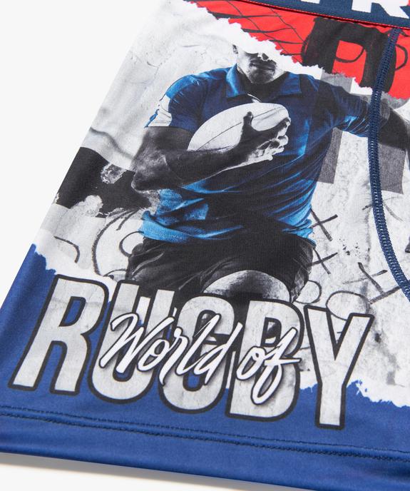 Boxer seconde peau imprimé rugby homme - Freegun vue2 - FREEGUN - GEMO