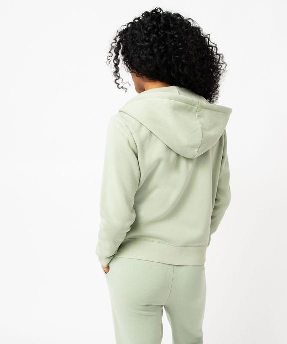 Sweat zippé à capuche femme vue3 - GEMO(FEMME PAP) - GEMO