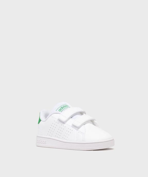 Baskets basses à scratch modèle Advantage bébé garçon - Adidas vue2 - ADIDAS - GEMO