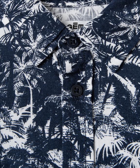 Chemise garçon à manches courtes imprimé tropical vue2 - GEMO (JUNIOR) - GEMO