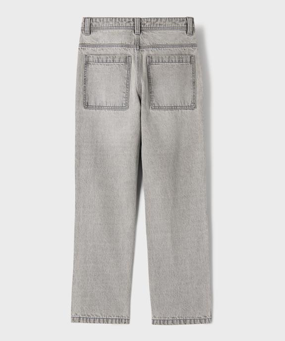 Jean regular en denim délavé garçon vue3 - GEMO 4G GARCON - GEMO