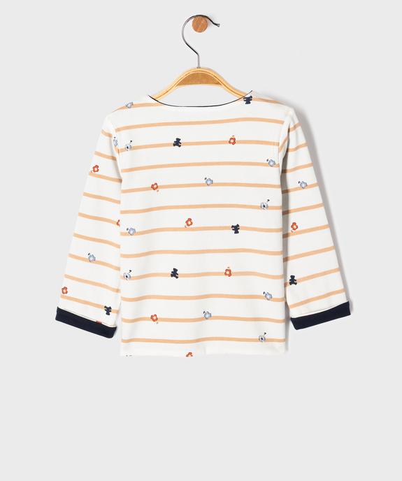 Tee-shirt manches longues réversible bébé fille - LuluCastagnette vue3 - LULU CASTAGNETTE GEMO FOR GOOD - GEMO