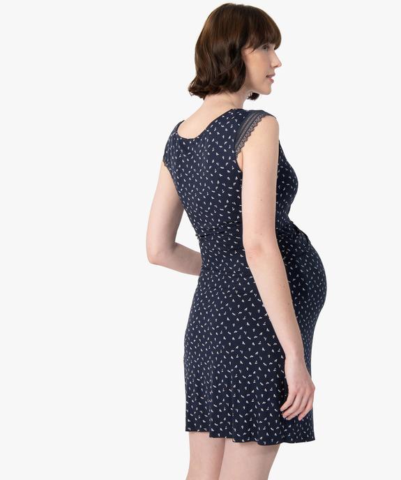 Nuisette de grossesse et allaitement avec haut cache-cœur vue3 - GEMO (MATER) - GEMO
